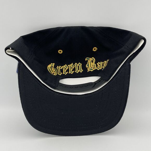 Vintage Green Bay Packers Drew Pearson Old English Wool Snapback Hat Cap - NWT - Picture 10 of 14